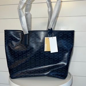 NWT MICHAEL KORS JODIE NAVY LG TOTE
